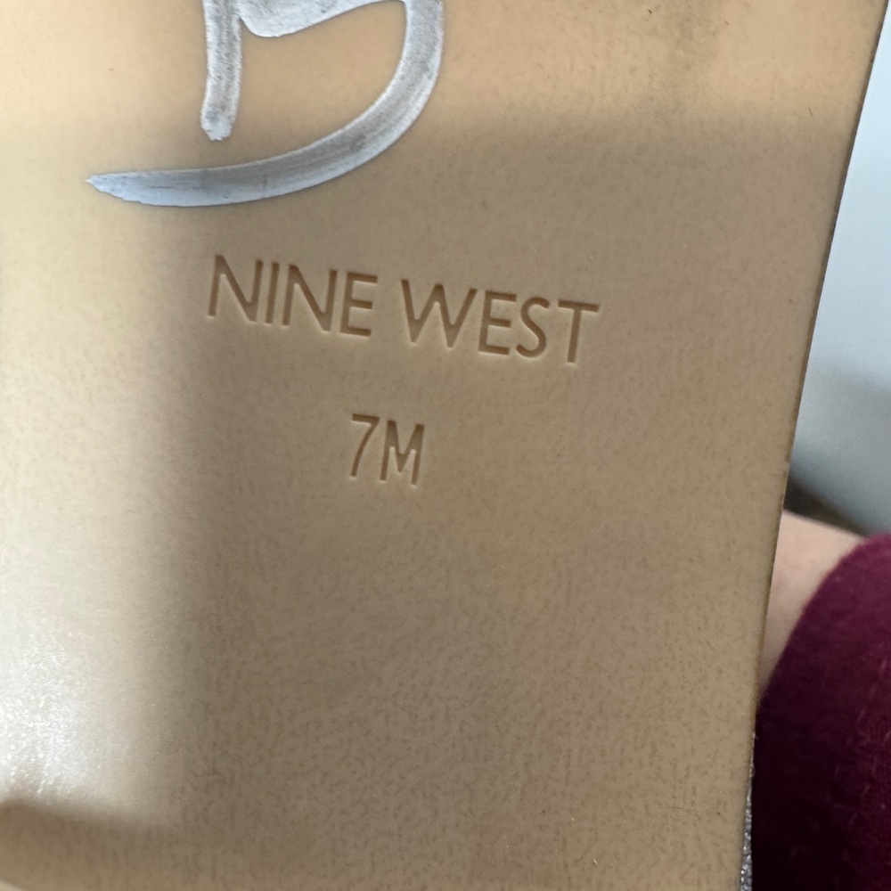 Nine West Silver Loafer Flat - Picture 7 of 8